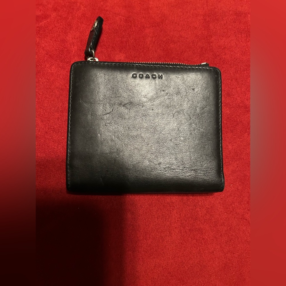 Coach Black Leather Wallet
